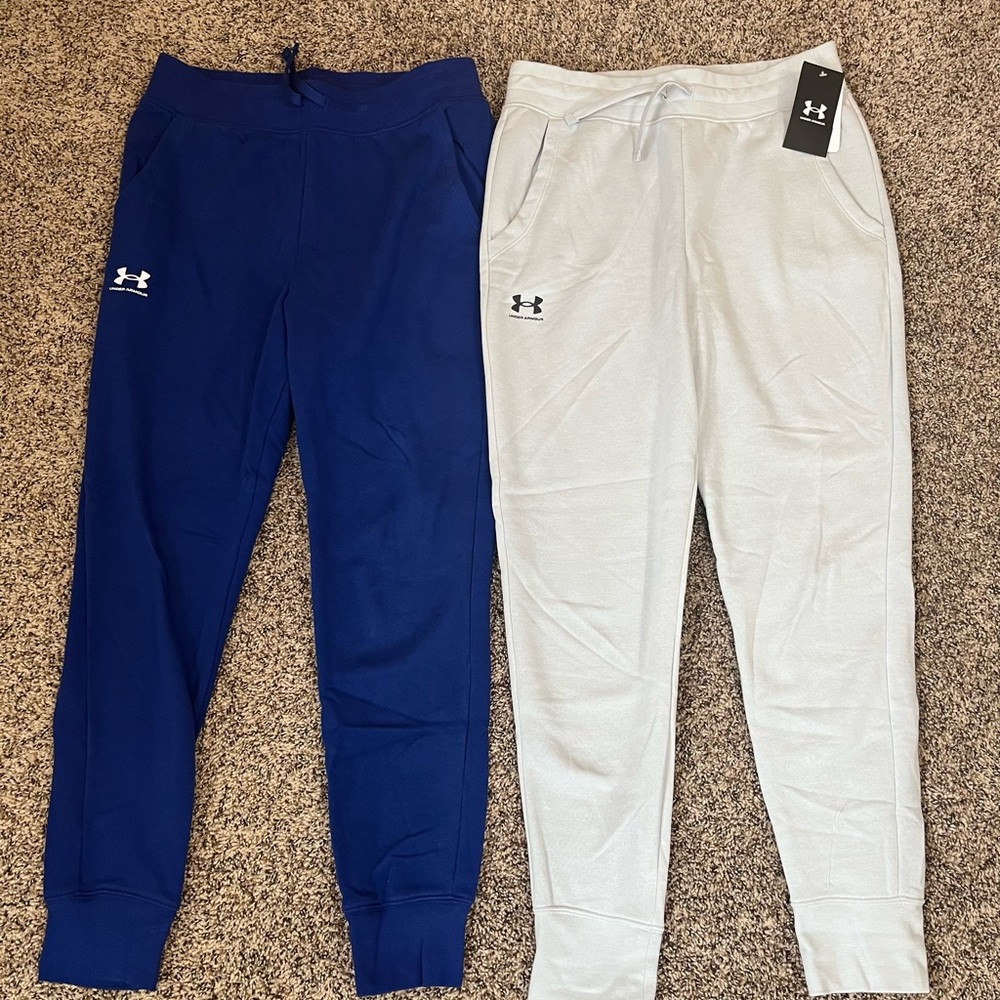Under Armour youth extra large Jogger Pants - Blue and Gray